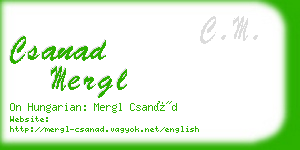 csanad mergl business card